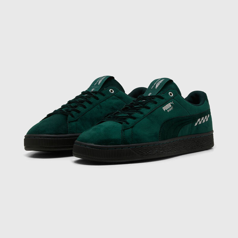 AMF1 LS BASKET VELVET - Green Lux-PUMA Silver