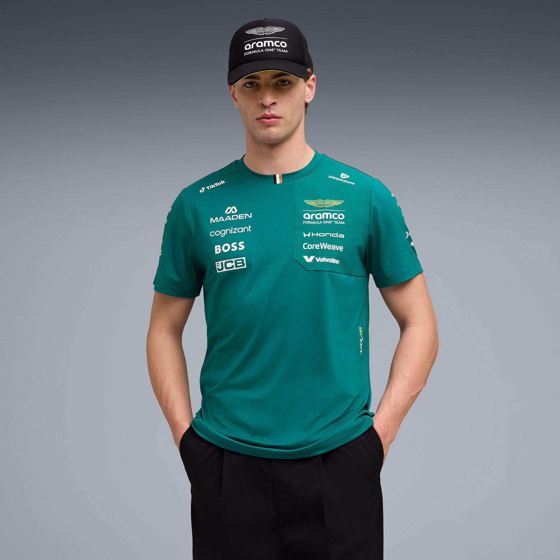 Shop | 2026 Replica Team T-shirt green | Aston Martin F1 Team