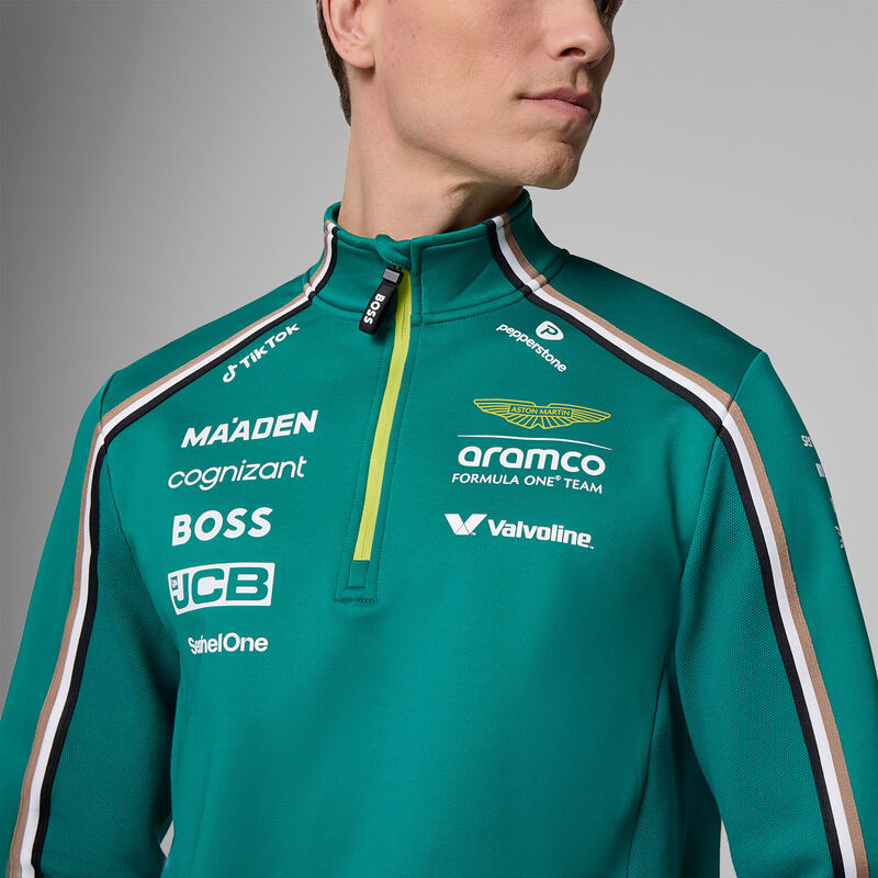 AMF1 RP MENS TEAM 1/4 ZIP - green