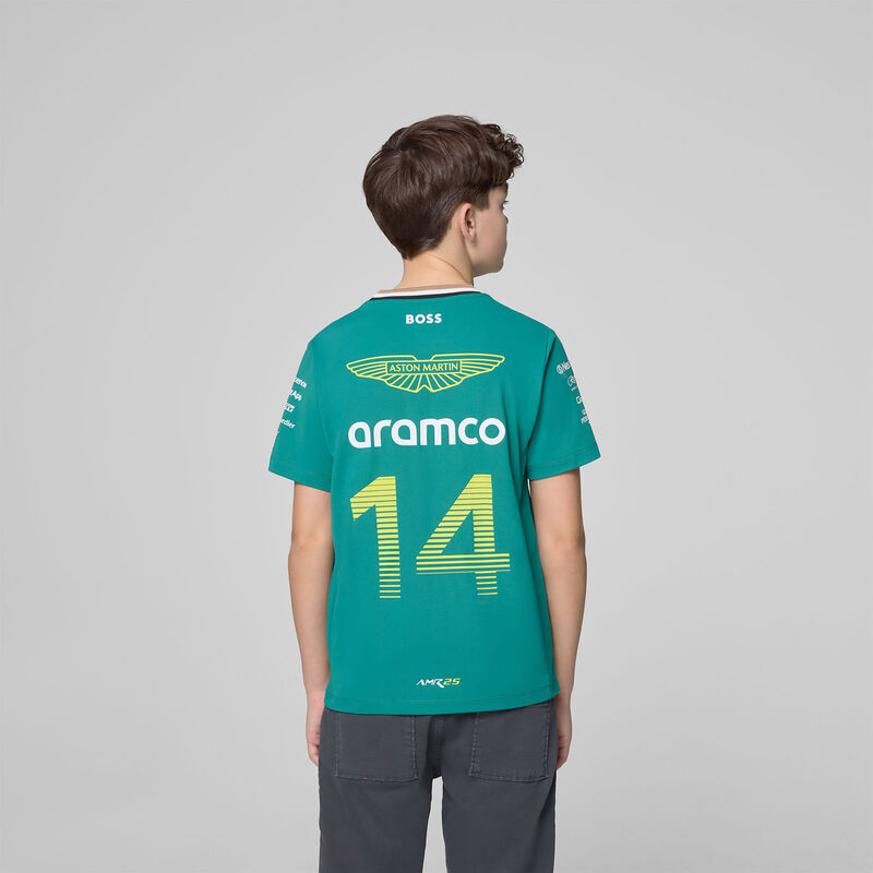 AMF1 RP KIDS ALONSO TEAM TEE - green
