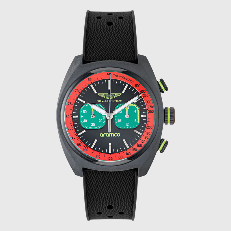 AMF1 DWF SILICONE STRAP WATCH - Black