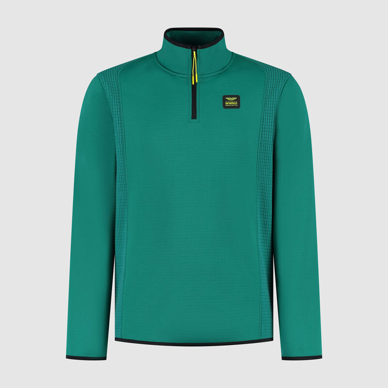 AMF1 FW MENS  1/4 ZIP SWEAT - green