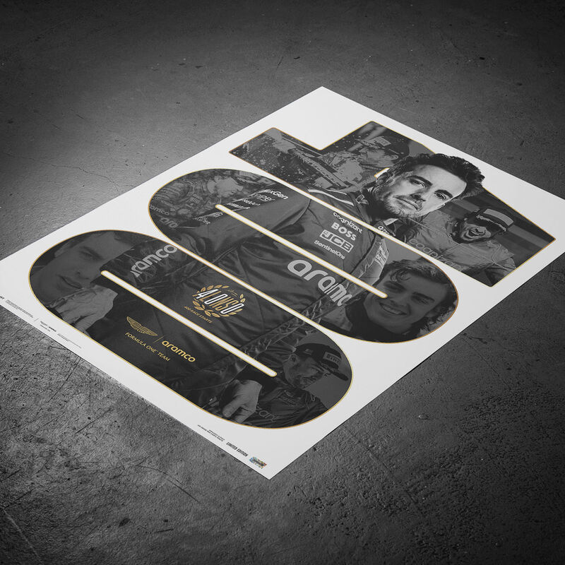 AMF1 FA 400TH RACE POSTER - black