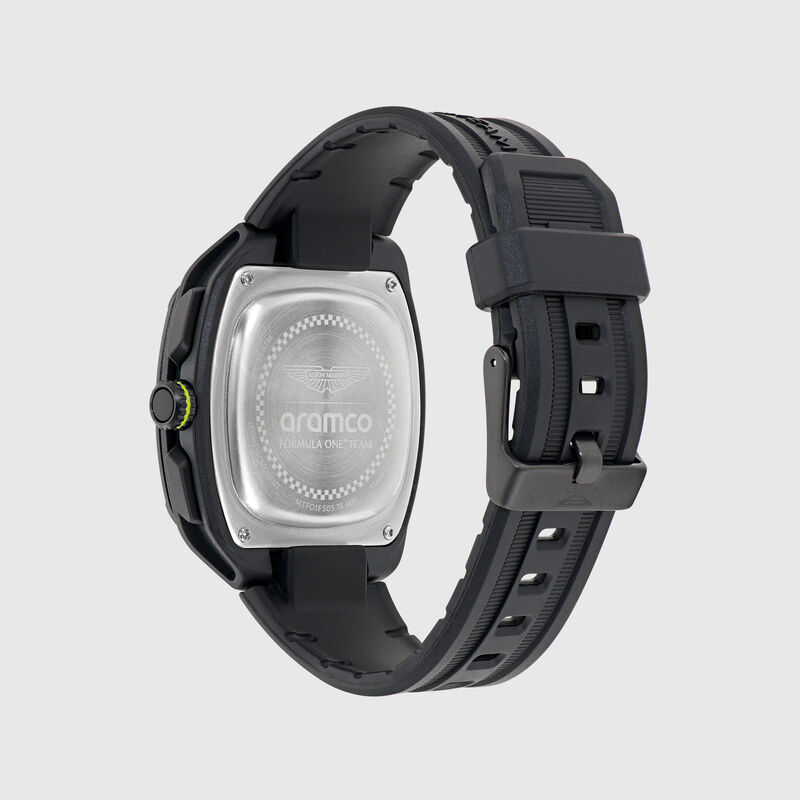 AMF1 OVR SILICONE STRAP WATCH - Black
