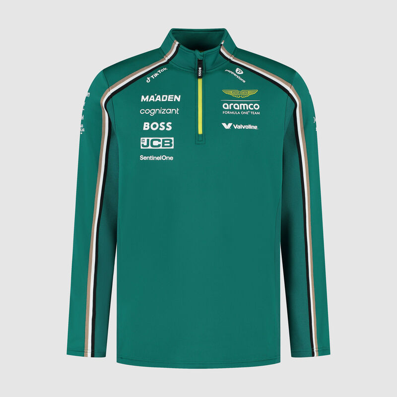 AMF1 RP MENS TEAM 1/4 ZIP - green