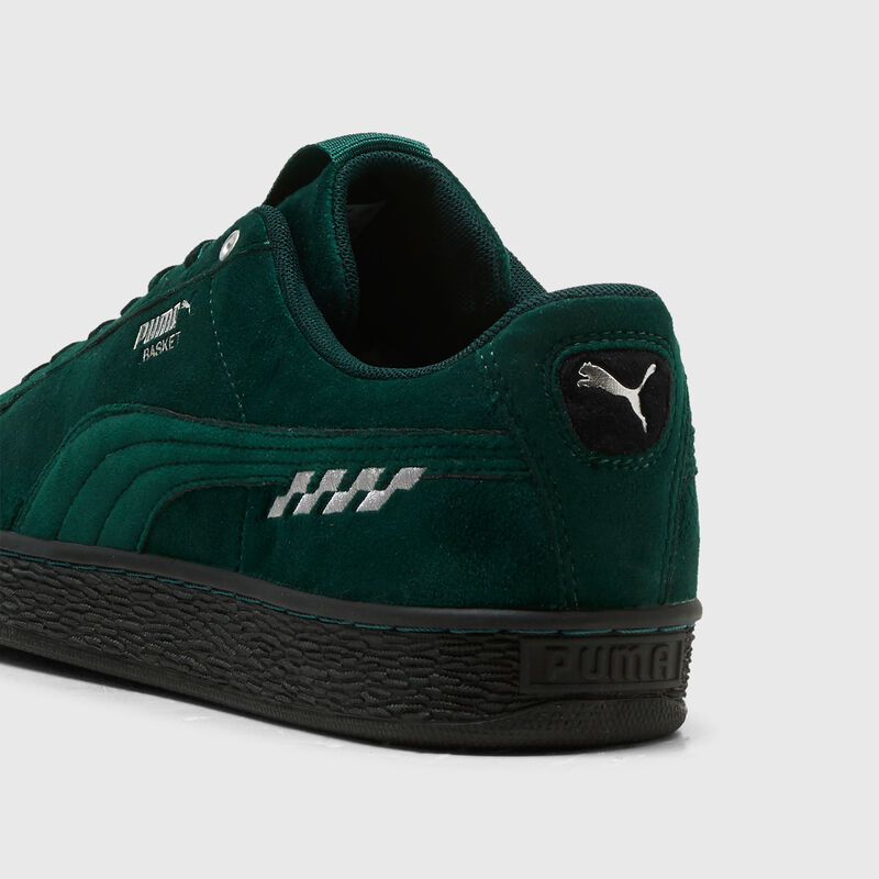 AMF1 LS BASKET VELVET - Green Lux-PUMA Silver