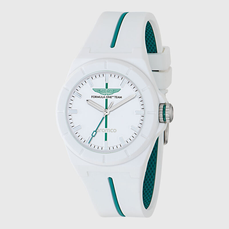 AMF1 SHD SILICONE STRAP WATCH - White