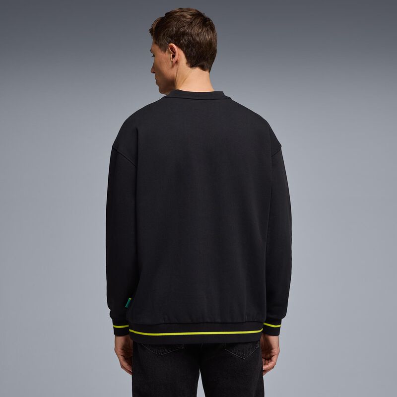 AMF1 FW LOGO STEALTH CREW SWEAT - True Black