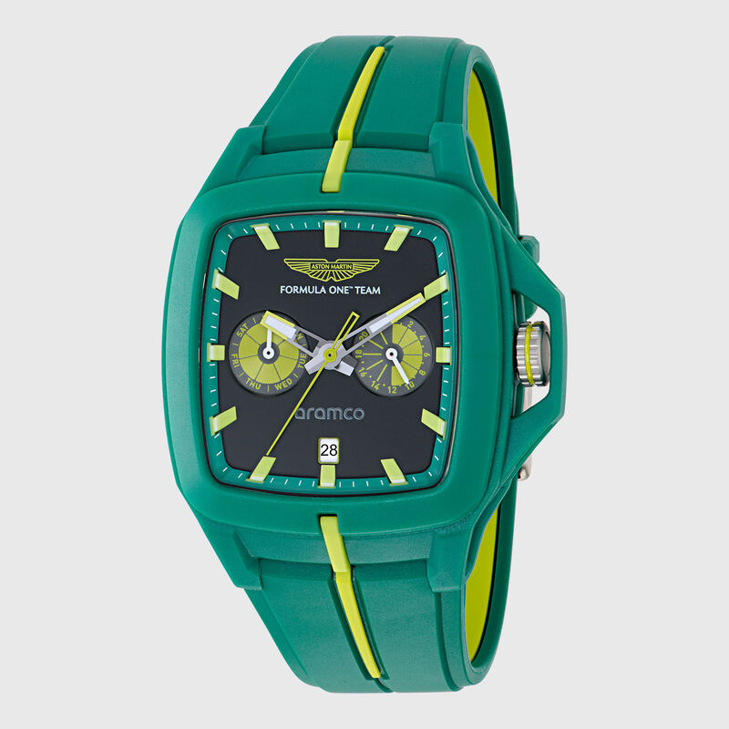 AMF1 FLK SILICONE STRAP WATCH - Podium Green