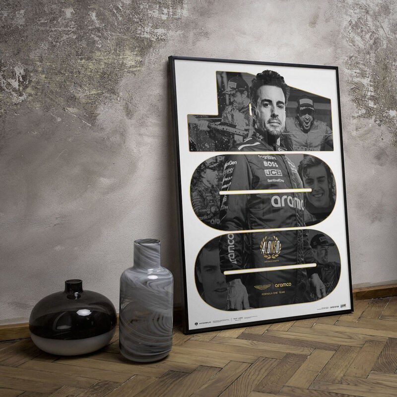 AMF1 FA 400TH RACE POSTER - black