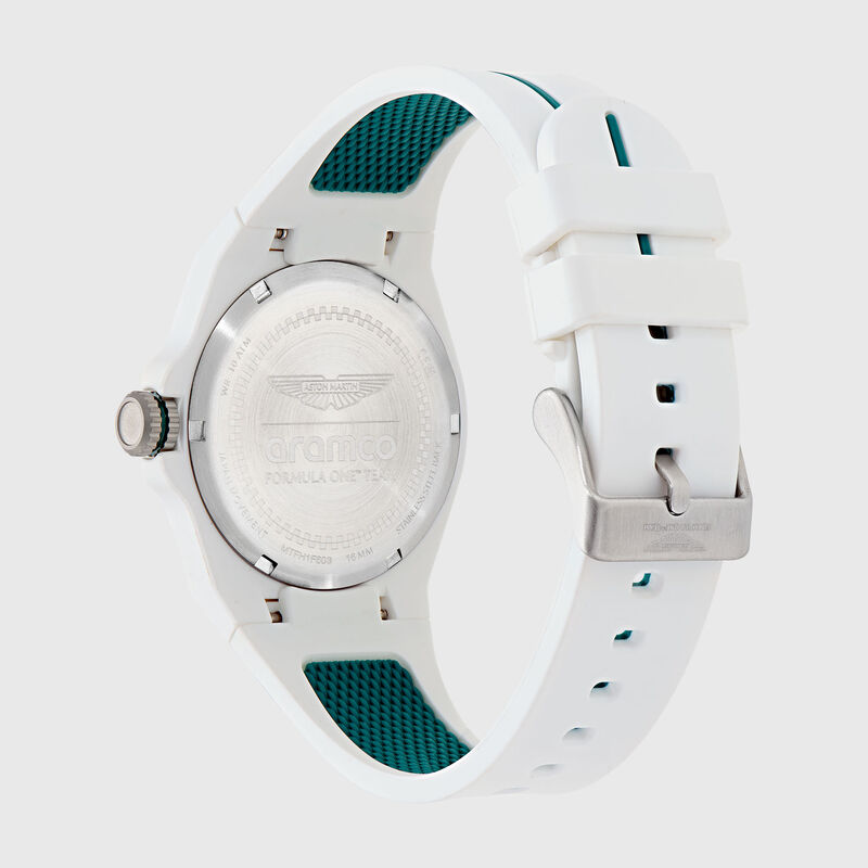 AMF1 SHD SILICONE STRAP WATCH - White