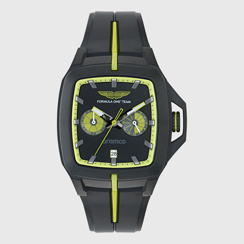 AMF1 FLK SILICONE STRAP WATCH - Black
