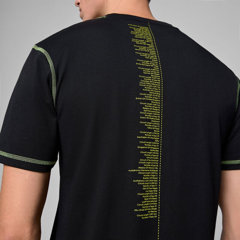 AMF1 FW MENS DATA GRAPHIC TEE - black