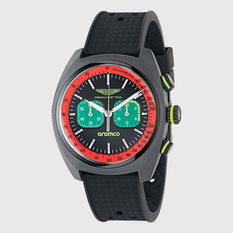 AMF1 DWF SILICONE STRAP WATCH - Black
