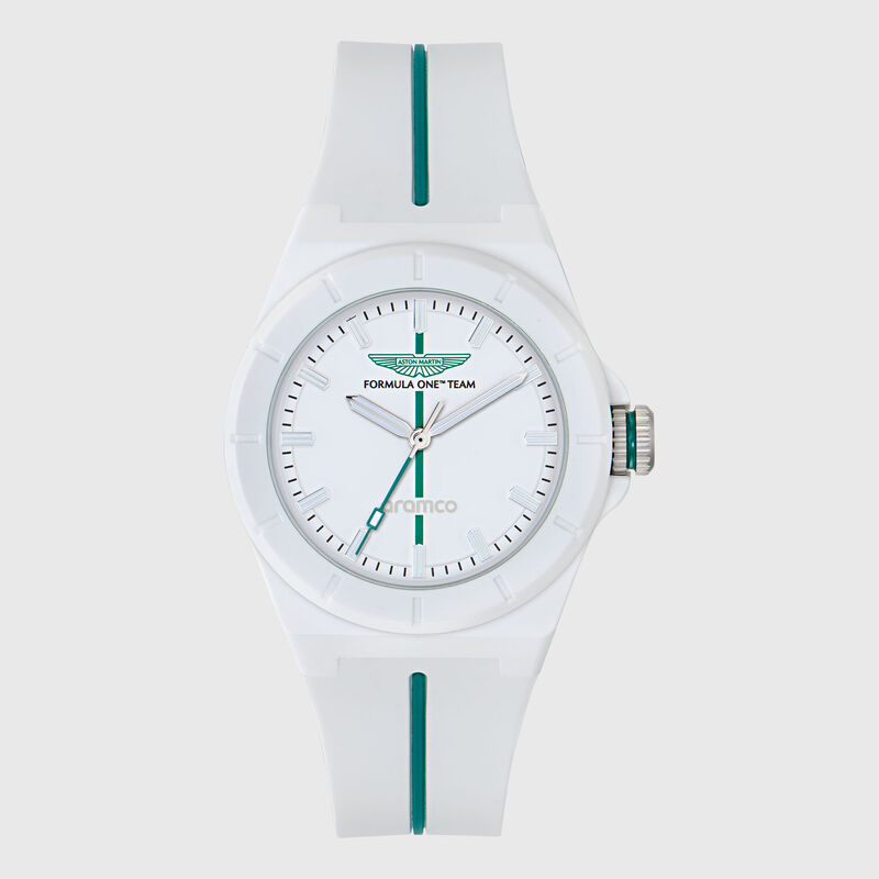 AMF1 SHD SILICONE STRAP WATCH - White