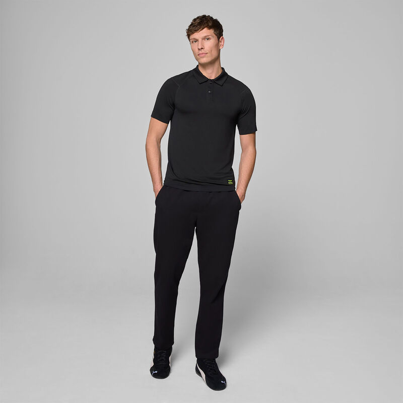 AMF1 FW MENS SEAMLESS POLO - black