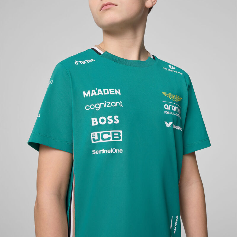 AMF1 RP KIDS ALONSO TEAM TEE - green