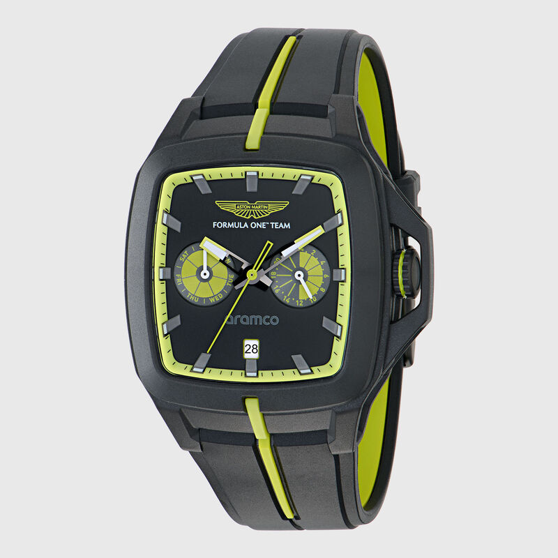 AMF1 FLK SILICONE STRAP WATCH - Black