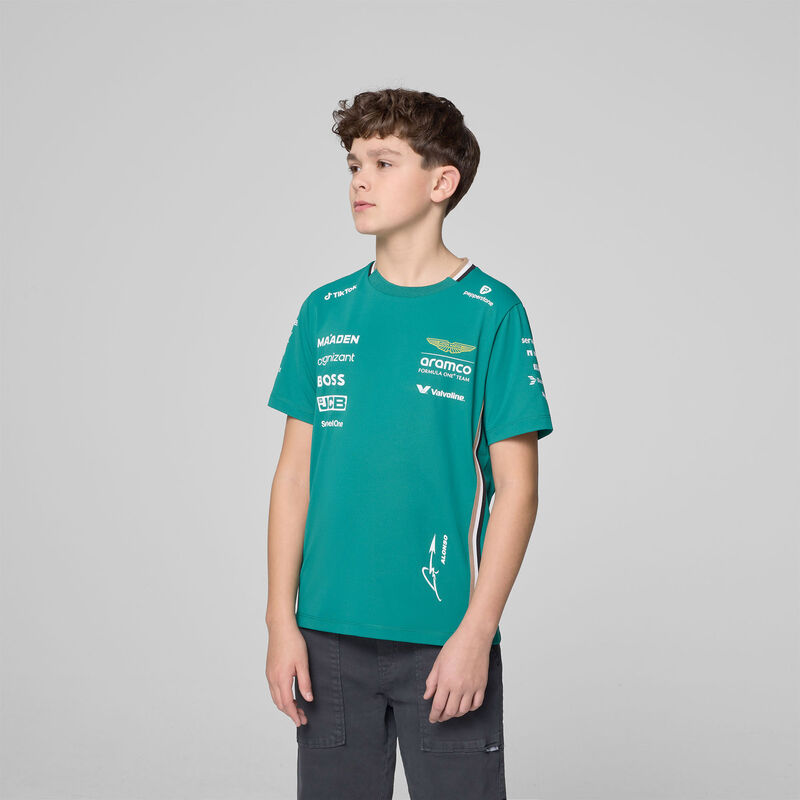 AMF1 RP KIDS ALONSO TEAM TEE - green