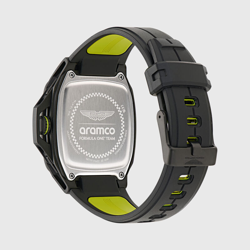 AMF1 FLK SILICONE STRAP WATCH - Black