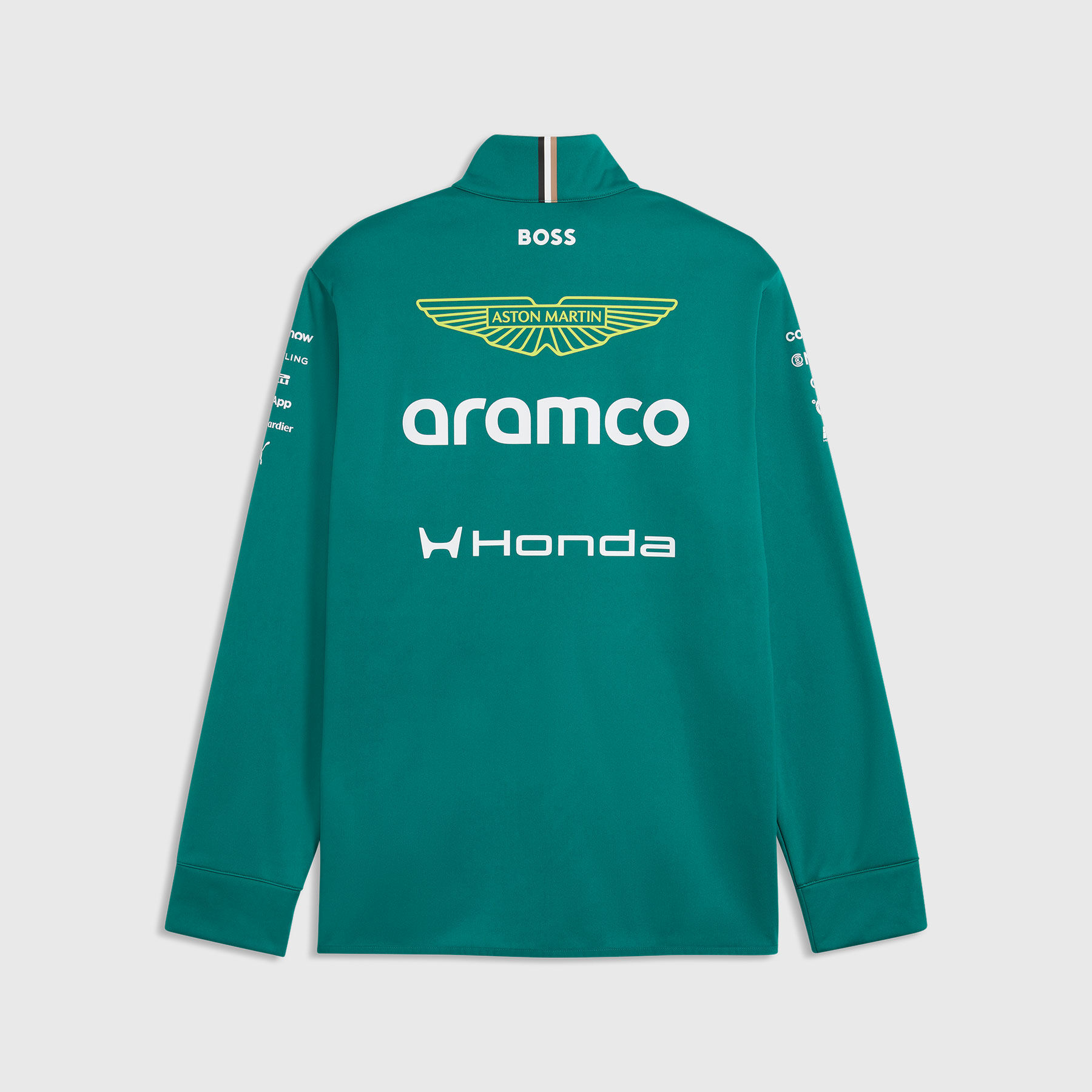 Shop | 2026 Replica Team Softshell Jacket green | Aston Martin F1 Team