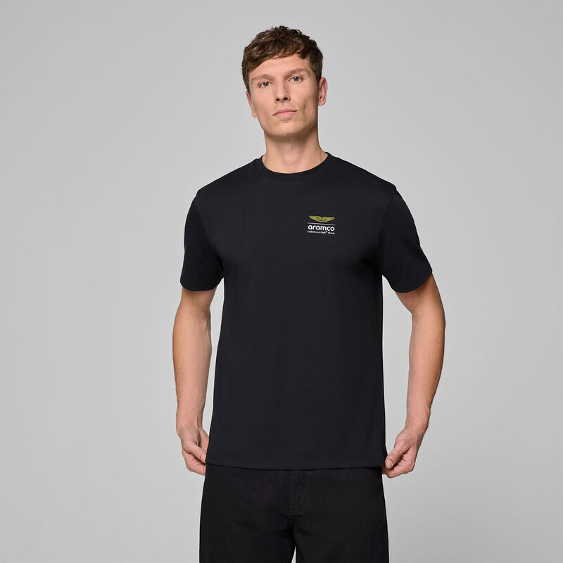 AMF1 FW MENS WIREFRAME GRAPHIC TEE - black