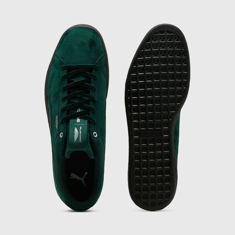 AMF1 LS BASKET VELVET - Green Lux-PUMA Silver