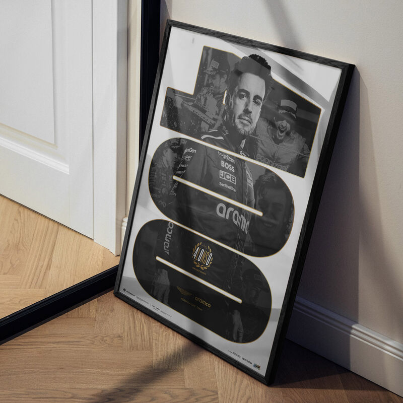 AMF1 FA 400TH RACE POSTER - black