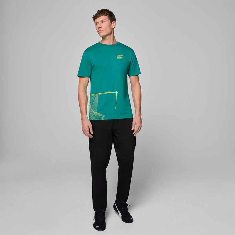 AMF1 FW MENS GRAPH GRAPHIC TEE - green