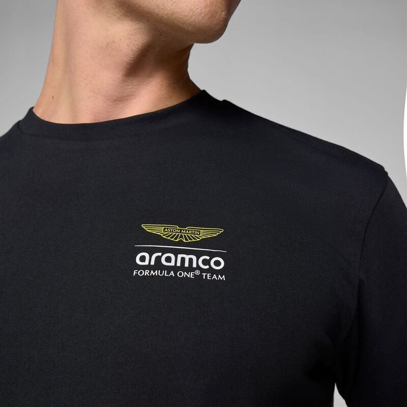 AMF1 FW MENS WIREFRAME GRAPHIC TEE - black