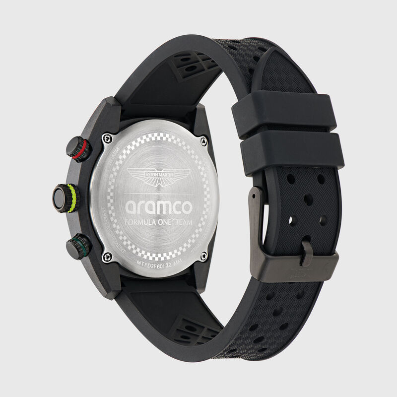 AMF1 DWF SILICONE STRAP WATCH - Black