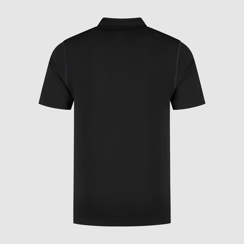 AMF1 FW MENS SEAMLESS POLO - black