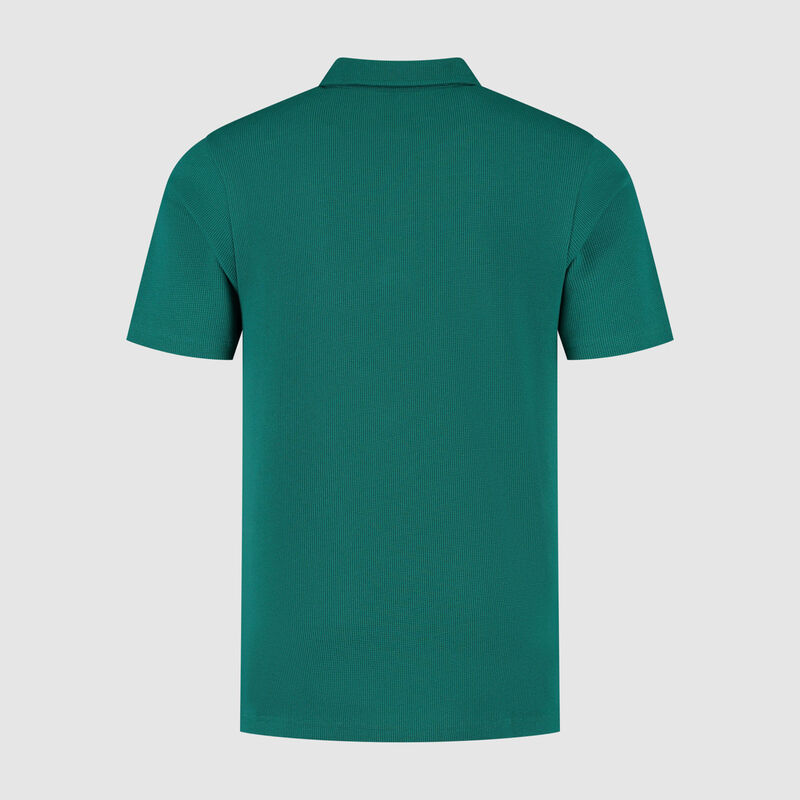 AMF1 FW MENS TECH WAFFLE POLO - green
