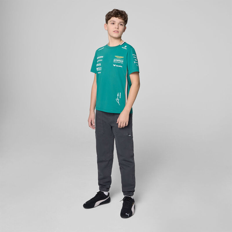 AMF1 RP KIDS ALONSO TEAM TEE - green