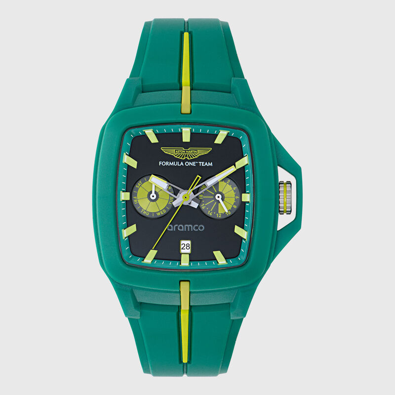 AMF1 FLK SILICONE STRAP WATCH - Podium Green